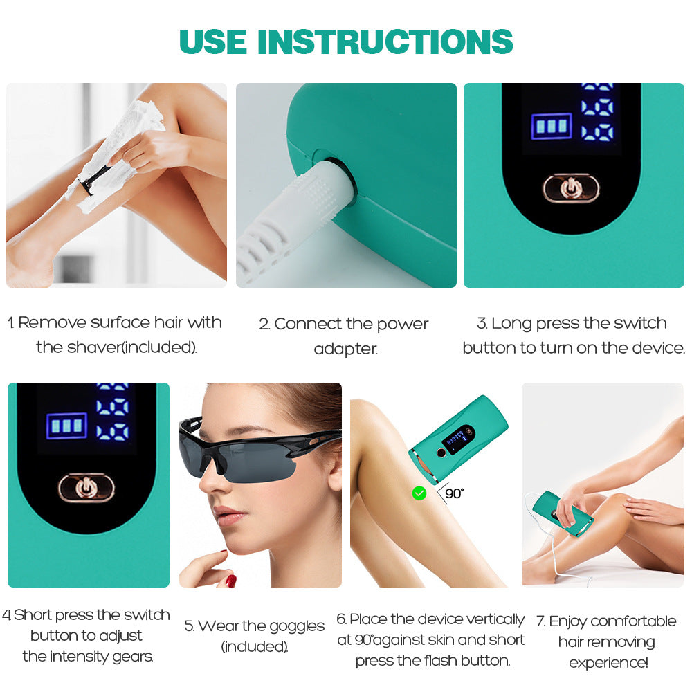 Épilateur Laser Glacial Pro™ – Technologie IPL Sans Douleur pour une Peau Douce et Soyeuse