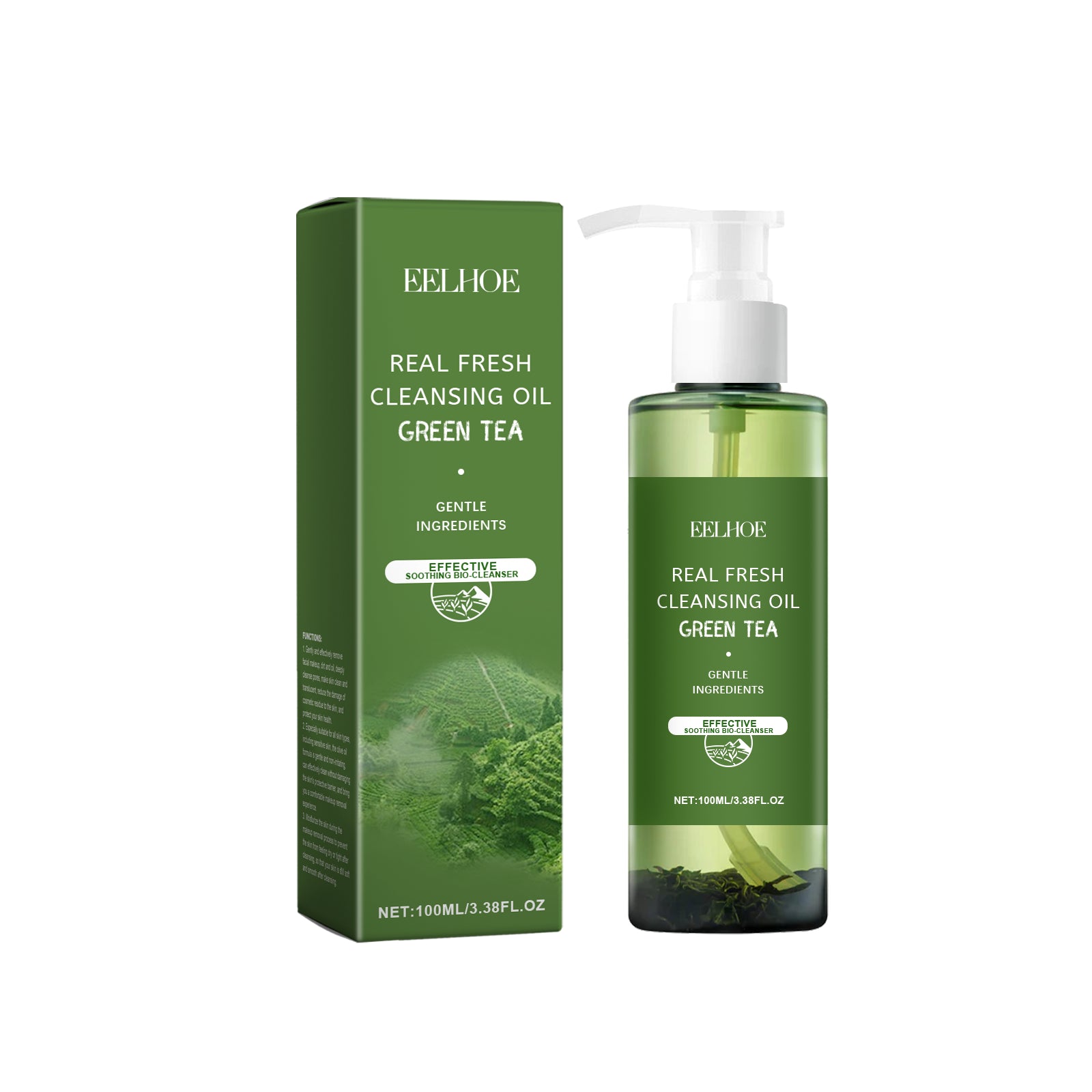 Huile Démaquillante au Thé Vert – Nettoyage Doux, Éclat Naturel & Hydratation Intense
