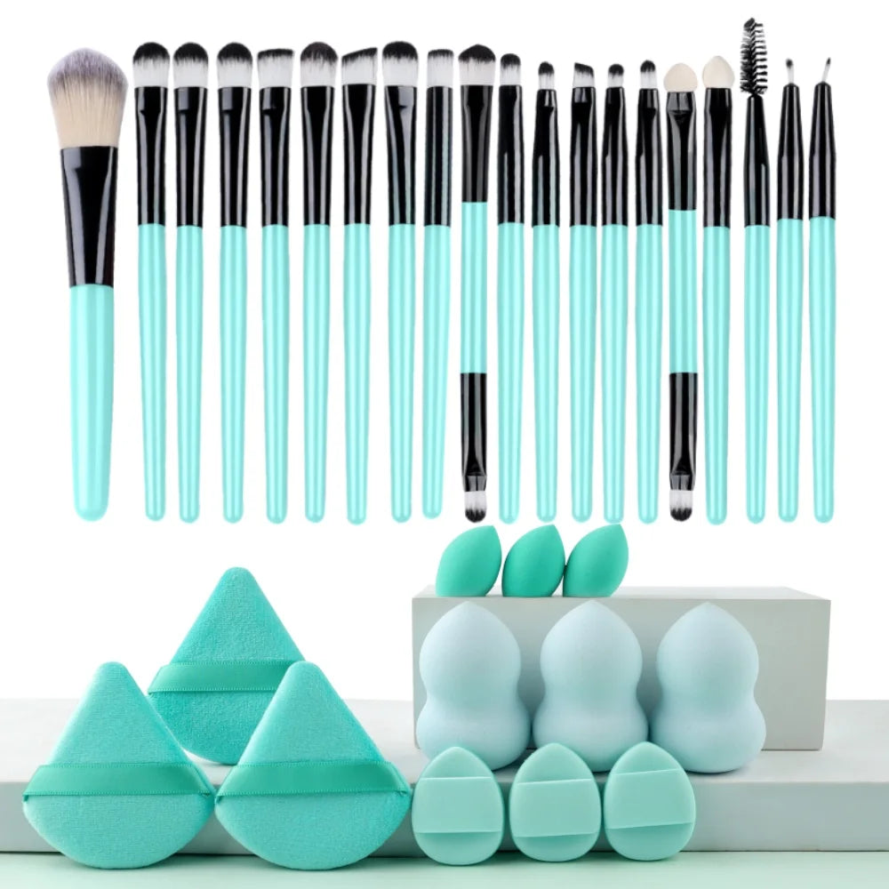 ✨ Coffret Premium de Pinceaux de Maquillage – Kit Professionnel Complet avec Éponges Blender pour un Maquillage Parfait