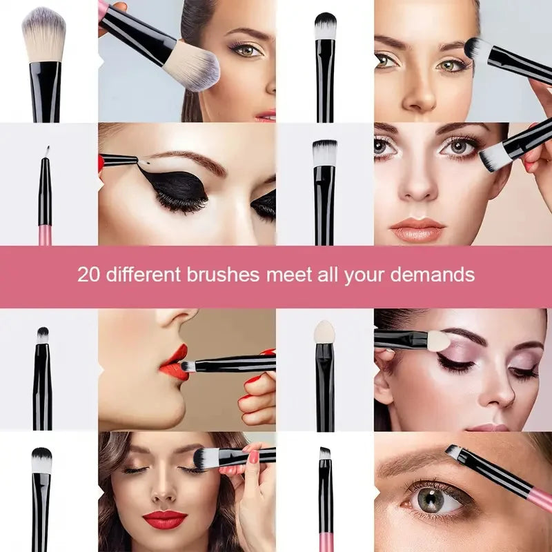 ✨ Coffret Premium de Pinceaux de Maquillage – Kit Professionnel Complet avec Éponges Blender pour un Maquillage Parfait