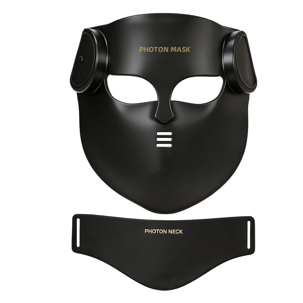 Masque LED Anti-Âge Luxe pour le Visage et le Cou – Technologie 4D Sans Fil
