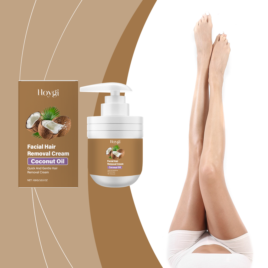 Crème Dépilatoire Visage Prestige™ – Formule Douce à l’Huile de Coco