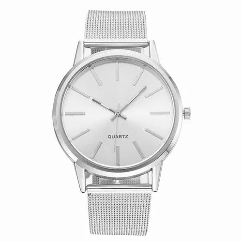 Montre Femme Chic en Acier Inoxydable – Élégance Minimaliste au Quotidien