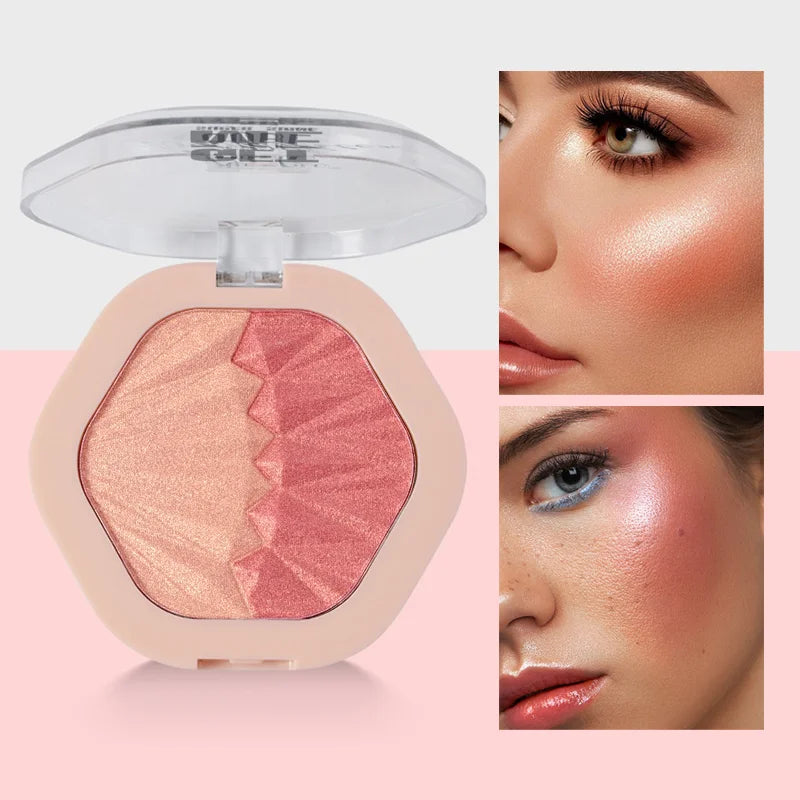 Palette Duo Éclat Luxe ✨ | Blush & Contouring Crème Haute Pigmentation