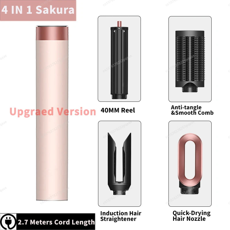 Sèche-Cheveux Multifonction 6-en-1 AirStyler Pro™ | Séchage, Boucles & Lissage Professionnels