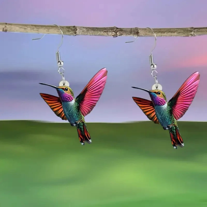 Prestige Élégance™ – Boucles d’Oreilles Colibri Signature
