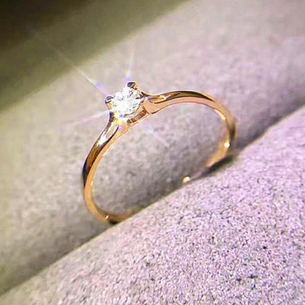 Bague Signature – Solitaire en Zircone Cubique