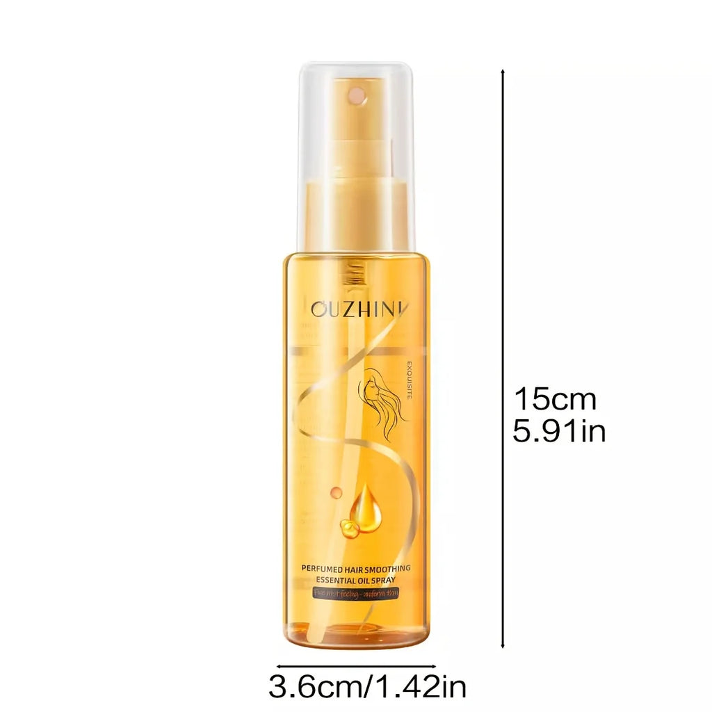 Spray Capillaire Parfumé aux Huiles Essentielles – Soin Hydratant, Nourrissant et Anti-Frisottis pour Tous Types de Cheveux
