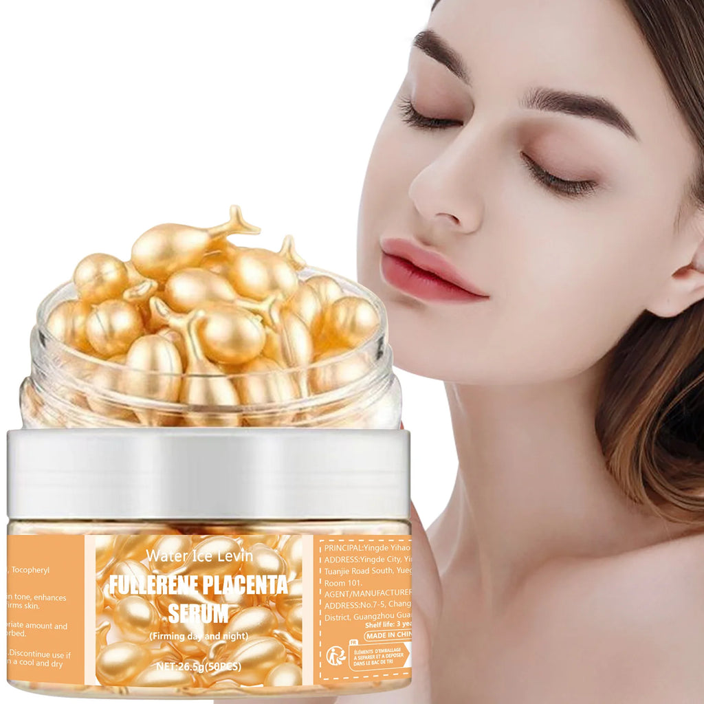 Capsules Sérum au Collagène & Acide Hyaluronique – Soin Hydratant & Raffermissant