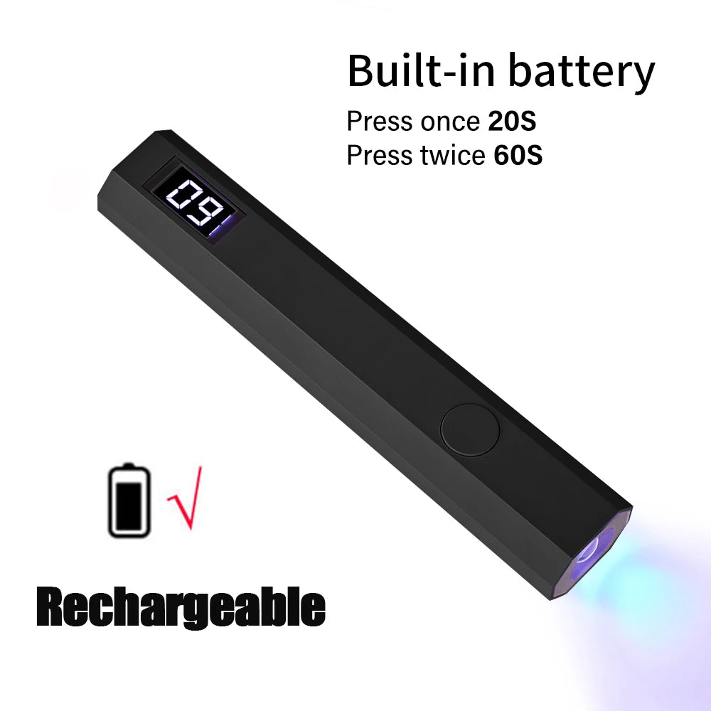 ✨ Lampe UV LED Rechargeable pour Ongles en Gel