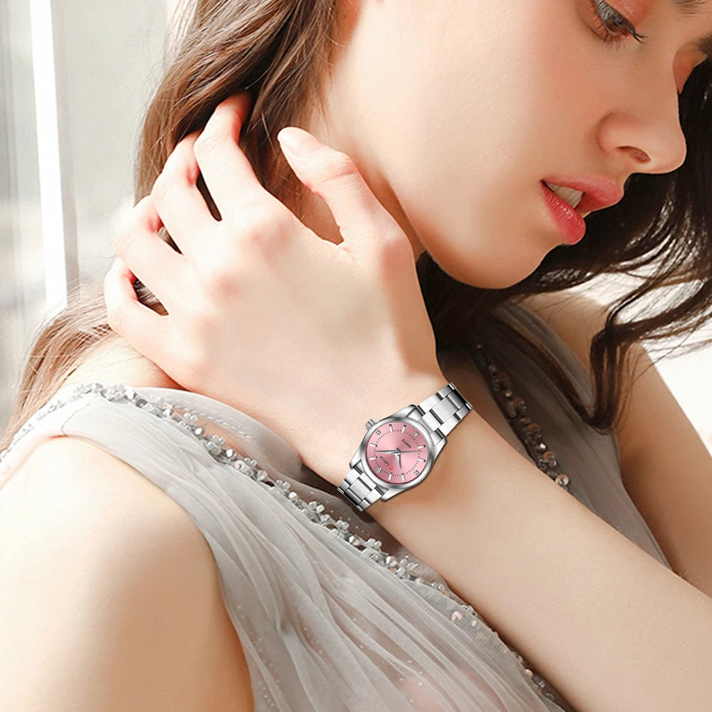 Montre Femme Héritage – Élégance Contemporaine en Acier Inoxydable