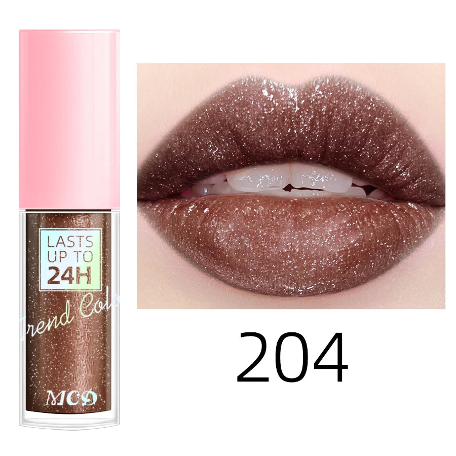 💖 Rouge à Lèvres Liquide Longue Tenue – Brillance Intense & Effet Pailleté