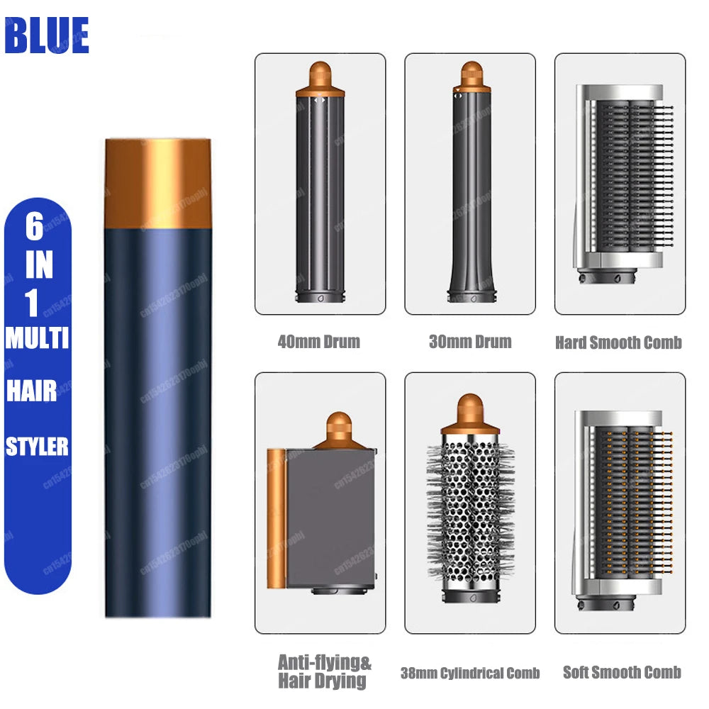 Sèche-Cheveux Multifonction 6-en-1 AirStyler Pro™ | Séchage, Boucles & Lissage Professionnels