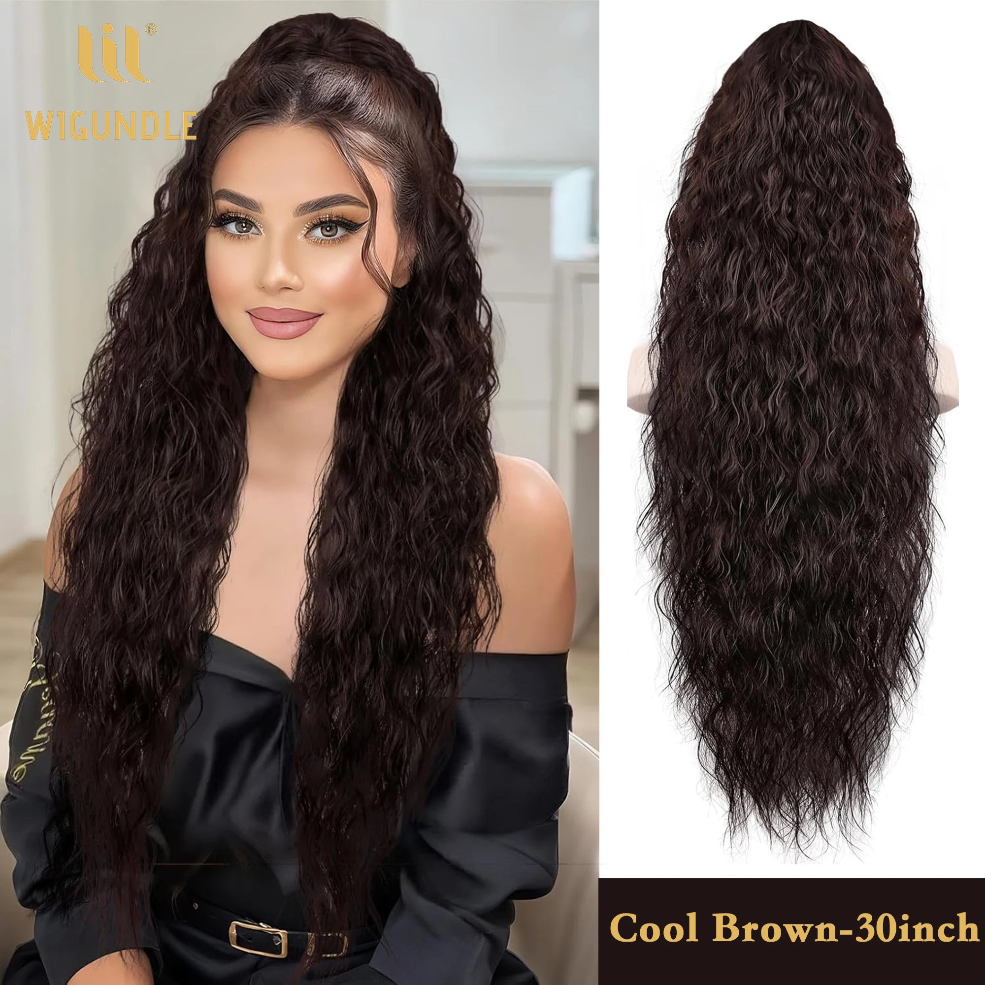 ✨ Queue de Cheval Ondulée de Luxe – Volume Instantané