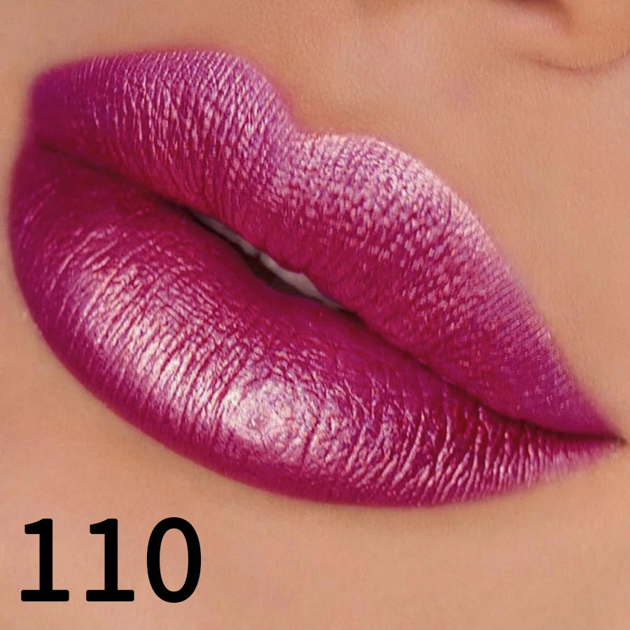 Rouge à Lèvres Métallique Hydratant – Brillance Intense & Couleur Vibrante