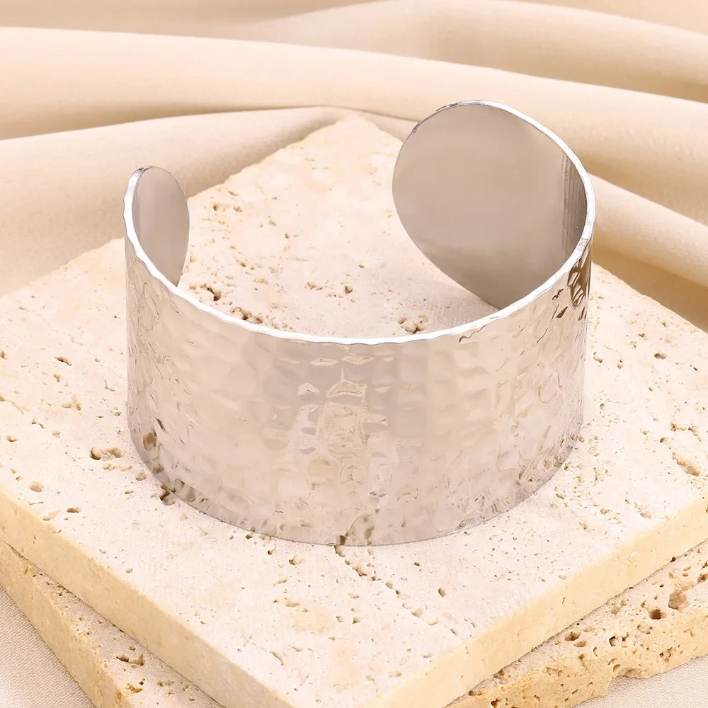 Jonc Impérial – Bracelet Doré Femme en Acier Inoxydable