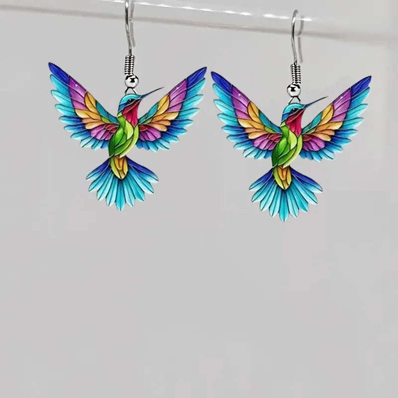Prestige Élégance™ – Boucles d’Oreilles Colibri Signature