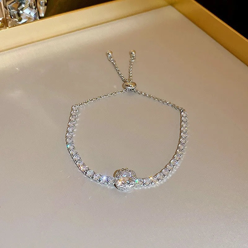Bracelet Signature Ondulé en Cristal