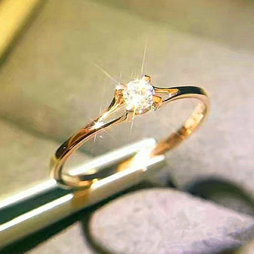 Bague Signature – Solitaire en Zircone Cubique