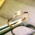 Bague Signature – Solitaire en Zircone Cubique