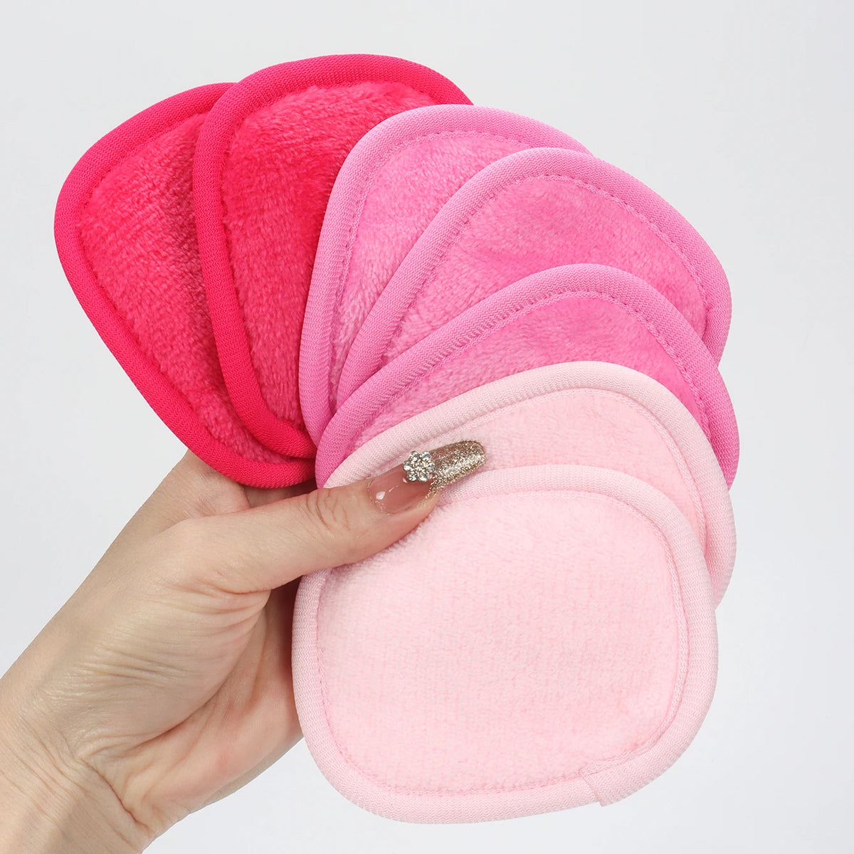 ✨ Disques Démaquillants Réutilisables Premium – Lot de 7 Lingettes Lavables Ultra Douces