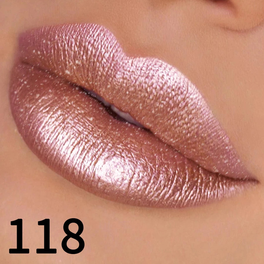 Rouge à Lèvres Métallique Hydratant – Brillance Intense & Couleur Vibrante
