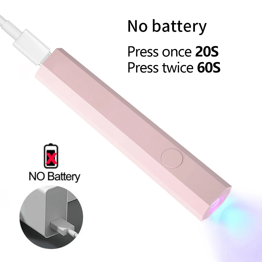 ✨ Lampe UV LED Rechargeable pour Ongles en Gel