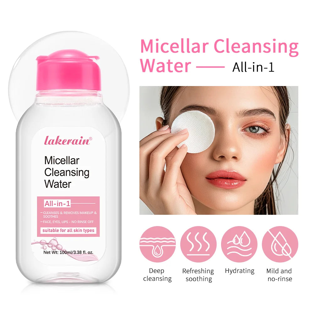 Démaquillant Micellaire Éclat & Hydratation – Nettoyage Profond du Visage 100 ml