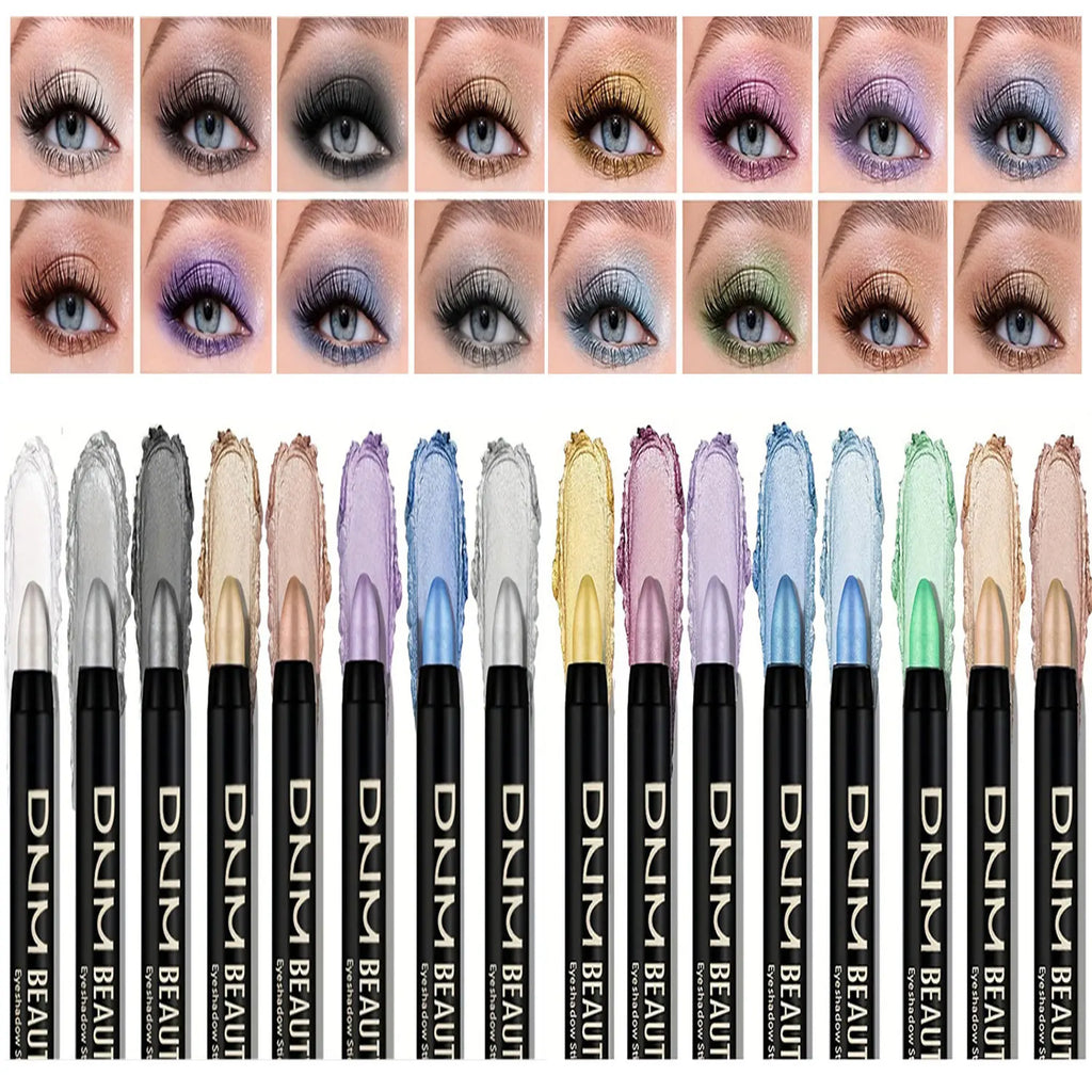 Eyeliner Pailleté Waterproof -16 Couleurs Longue Tenue