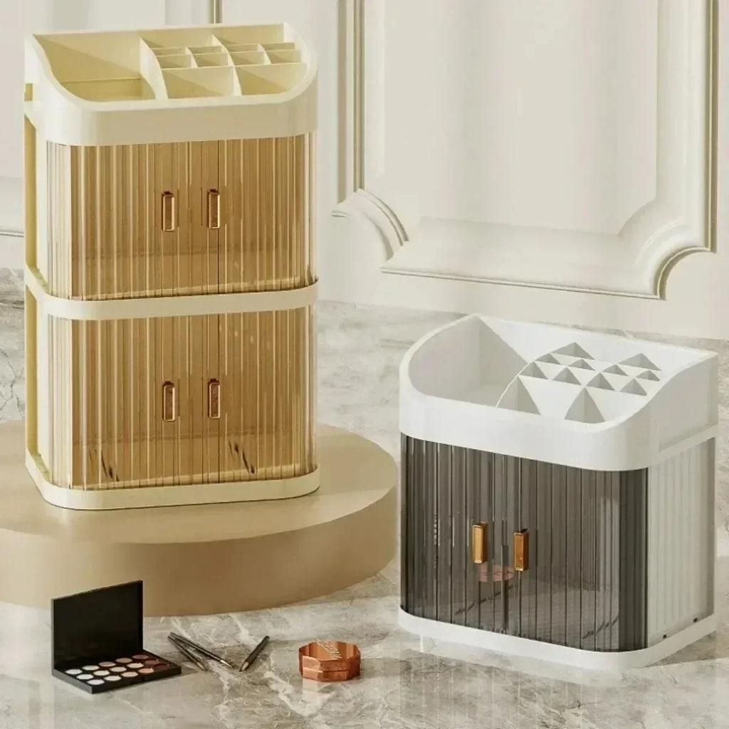 ✨ Organisateur de Maquillage Premium Luxe – Coffret de Rangement Anti-Poussière Grande Capacité avec Tiroirs