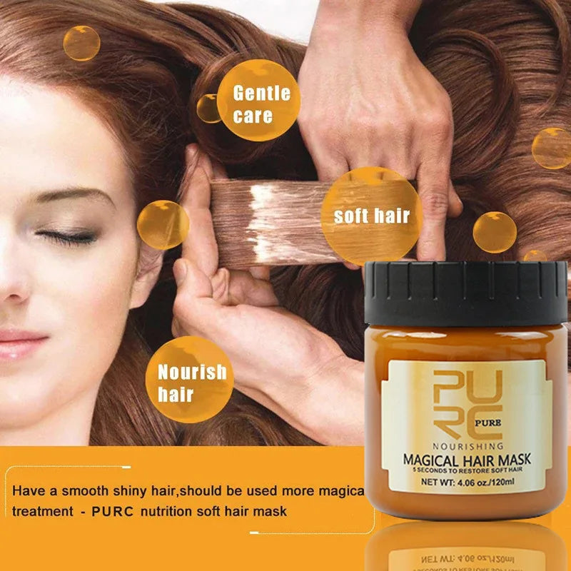Masque Capillaire PURC Réparateur Intensif – Soin Hydratant Anti-Casse pour Cheveux Secs et Abîmés
