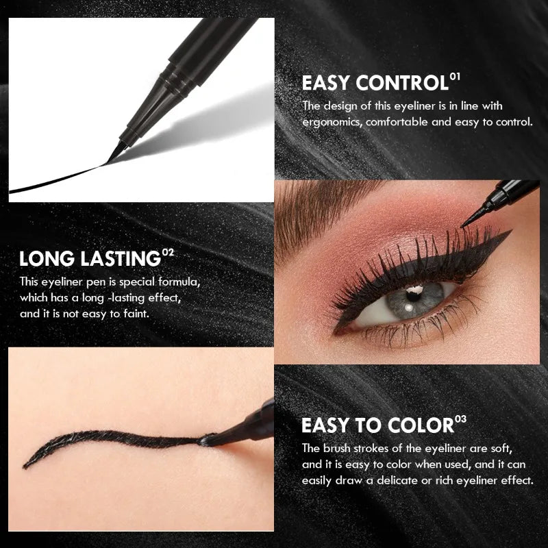 Eyeliner Liquide Précision Ultime-Noir Intense et Résistant à L'eau