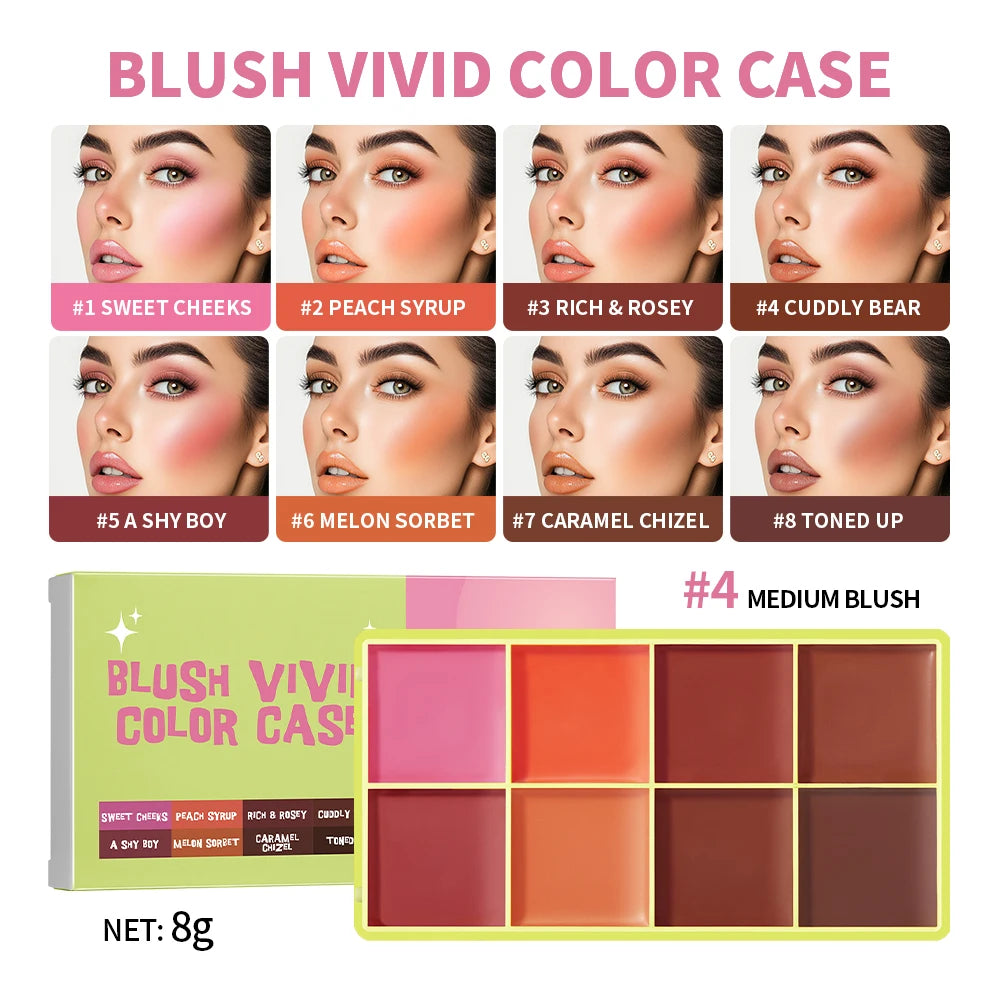 Éclat Paris™ – Palette Visage & Regard 4-en-1 | Fini Satiné • Longue Tenue • Haute Pigmentation