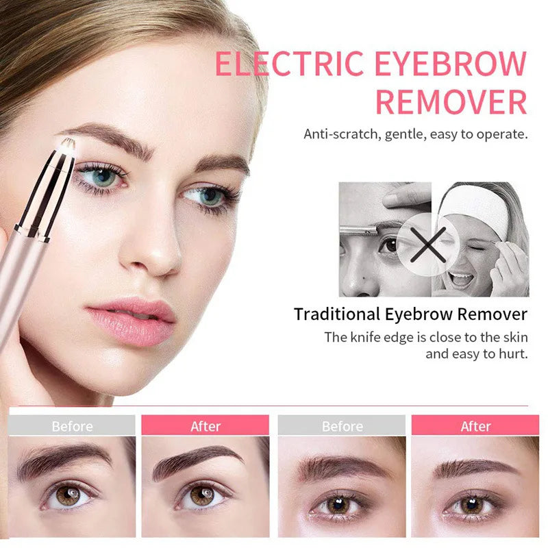 ✨ BrowGlow Pro™ – Tondeuse Électrique de Précision pour Sourcils
