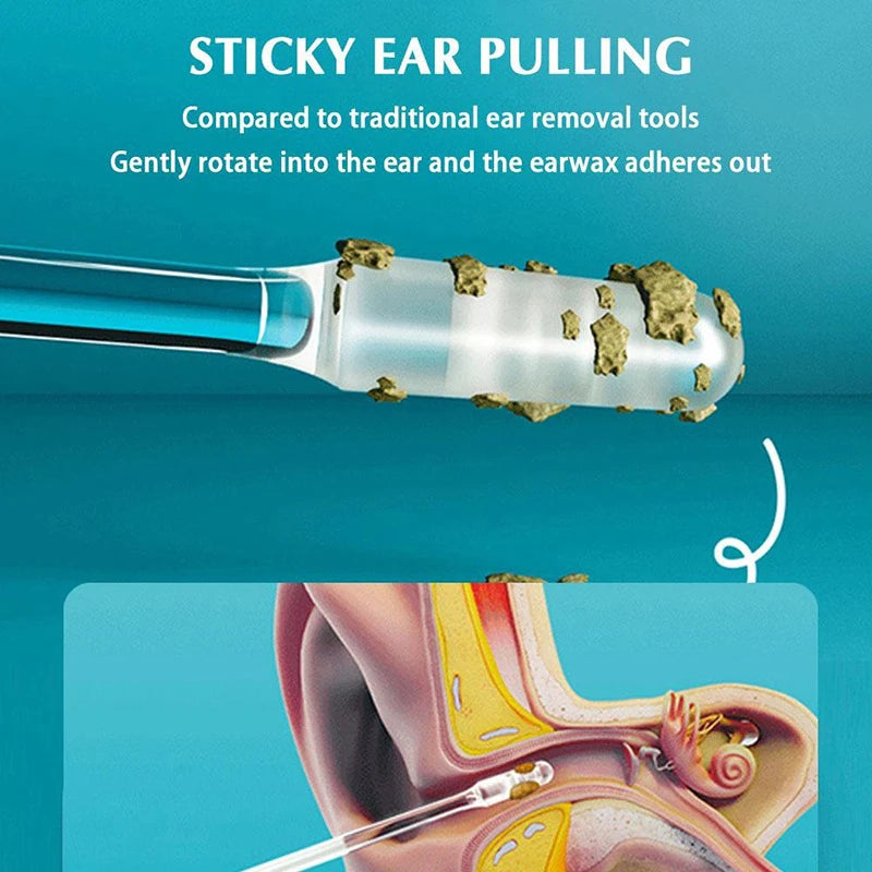 EarStick Pro™ – Kit Premium de Bâtonnets Adhésifs en Silicone pour le Nettoyage des Oreilles