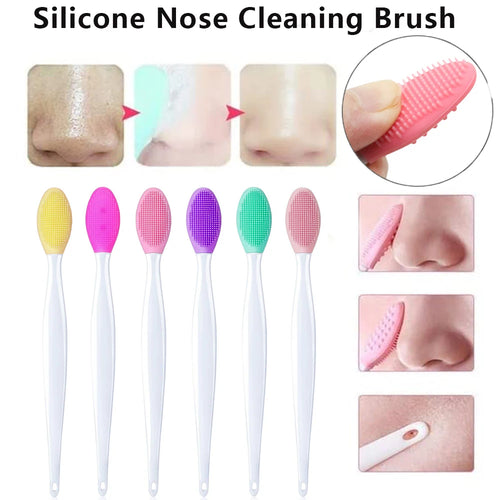 Brosse Exfoliante en Silicone pour le Visage & le Nez – Nettoyage en Profondeur des Pores et Points Noirs