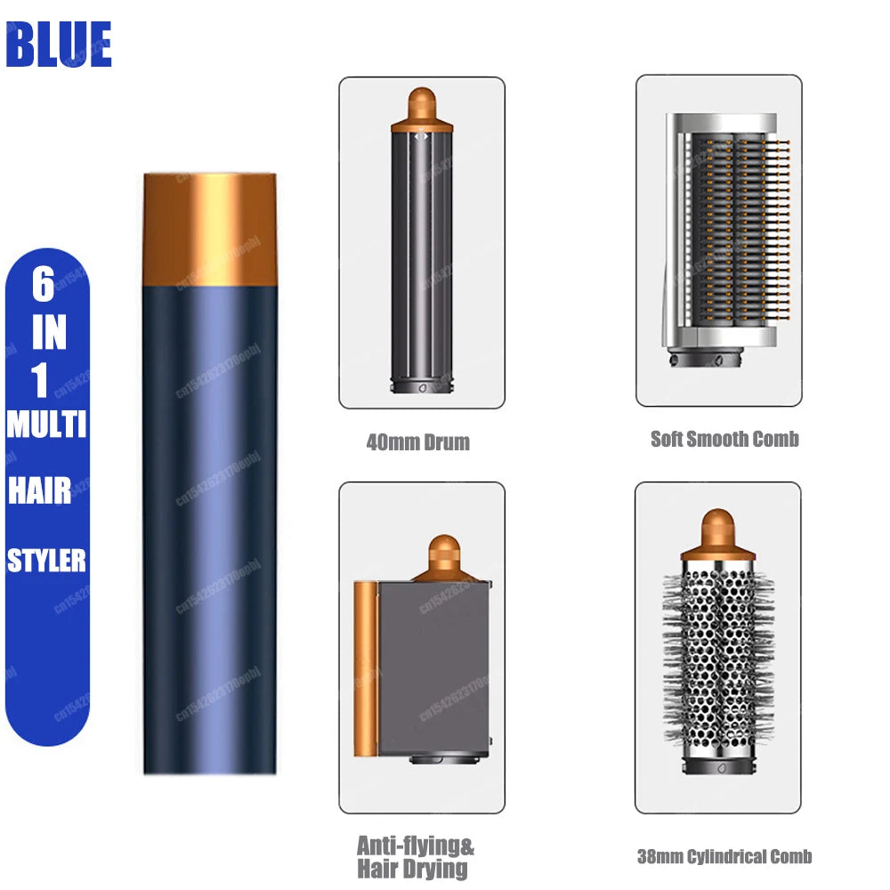 Sèche-Cheveux Multifonction 6-en-1 AirStyler Pro™ | Séchage, Boucles & Lissage Professionnels