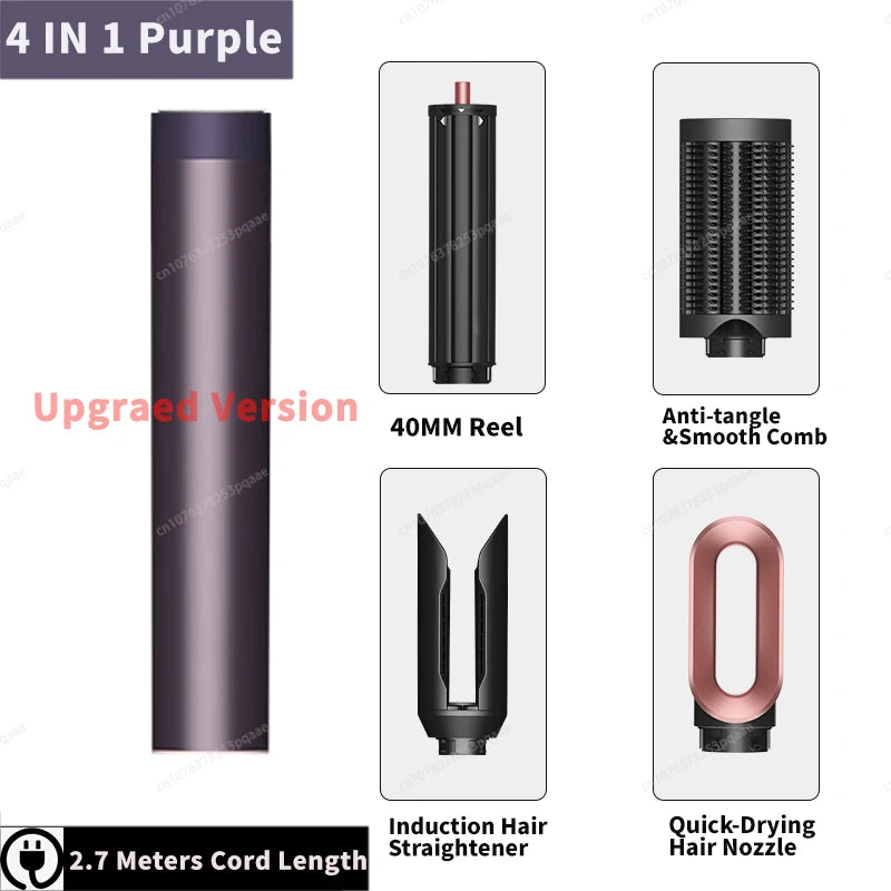 Sèche-Cheveux Multifonction 6-en-1 AirStyler Pro™ | Séchage, Boucles & Lissage Professionnels