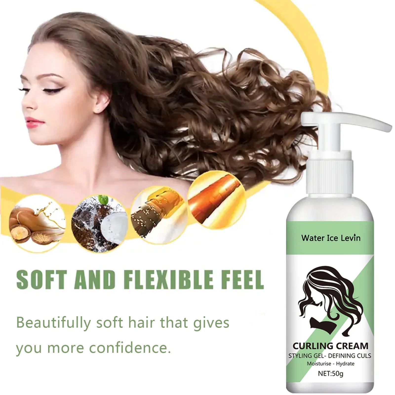 ✨ Crème Coiffante Boucles – Hydratation & Définition des Boucles