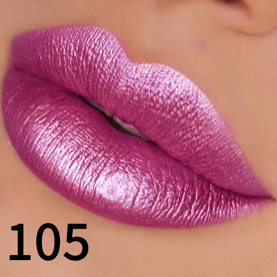 Rouge à Lèvres Métallique Hydratant – Brillance Intense & Couleur Vibrante