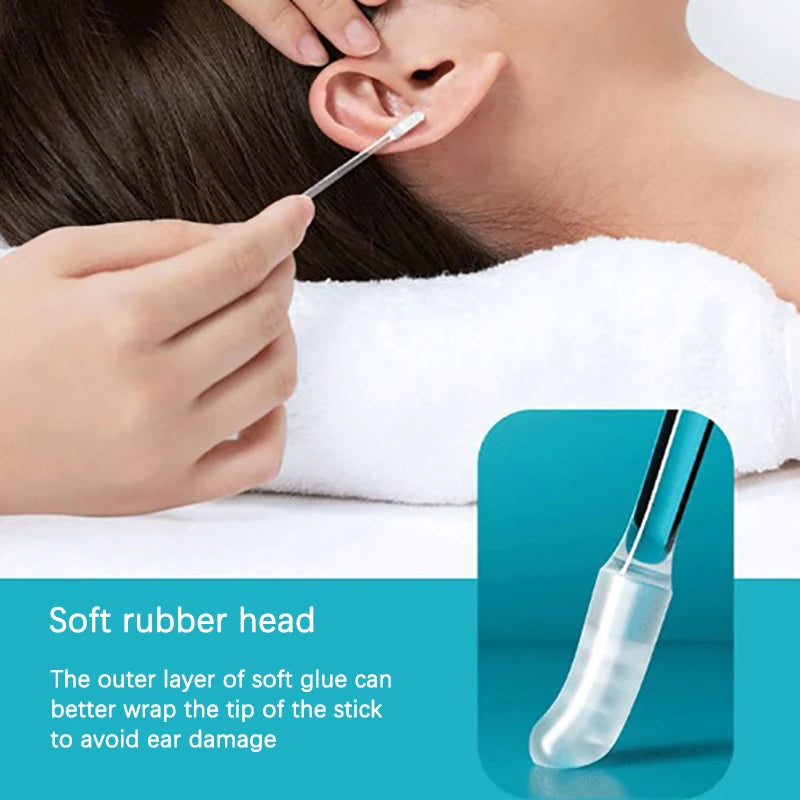 EarStick Pro™ – Kit Premium de Bâtonnets Adhésifs en Silicone pour le Nettoyage des Oreilles