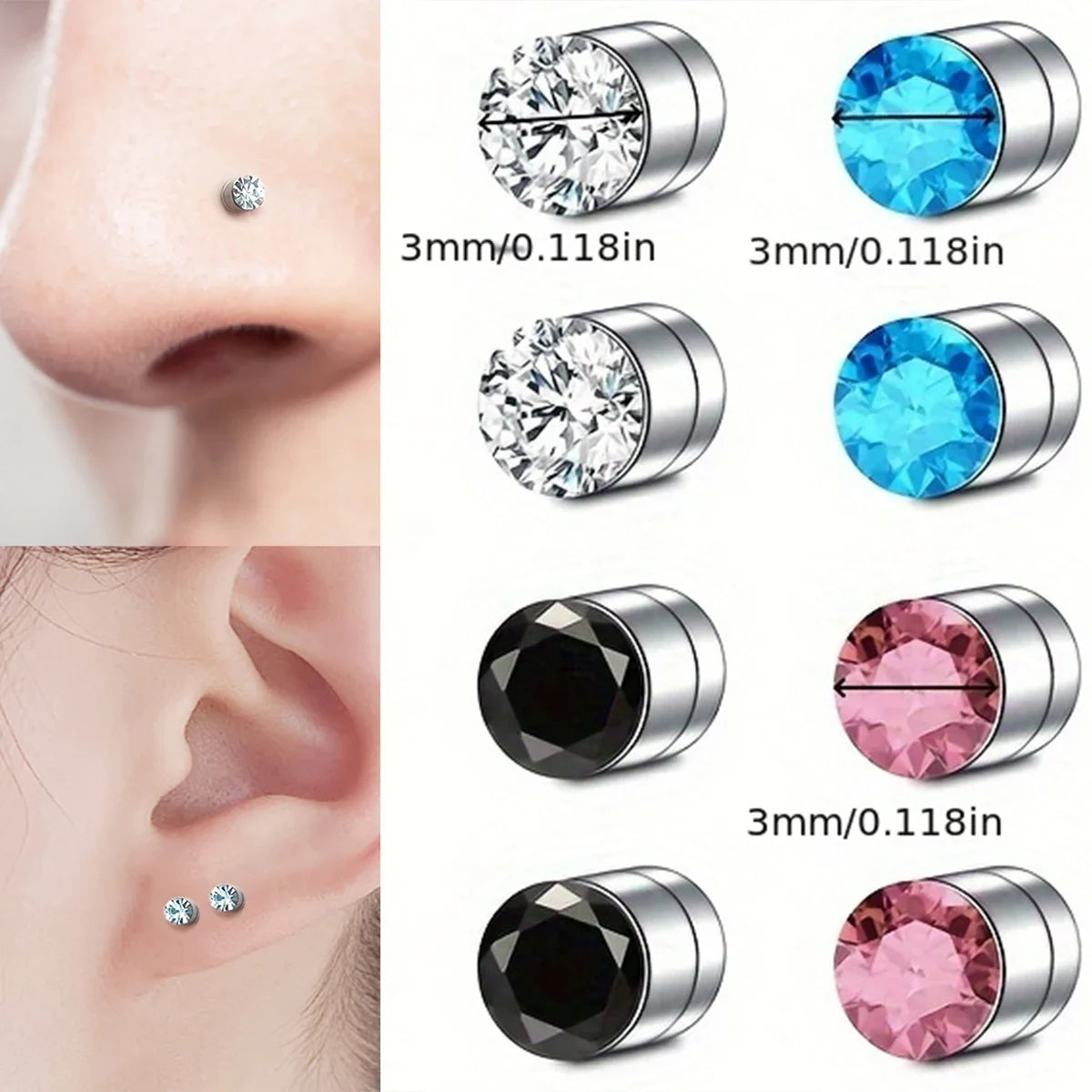 Éclat Signature™ – Piercing de Nez Magnétique Sans Perçage