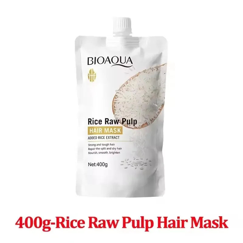 Masque Capillaire Réparateur au Riz – Nutrition Intense, Réparation Profonde & Cheveux Soyeux