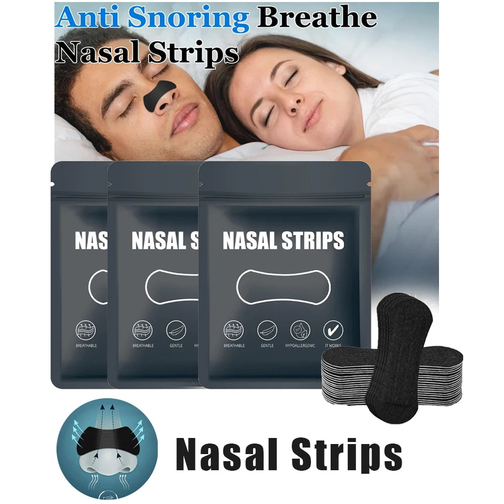 ⭐ Bandelettes Nasales Anti-Ronflement – Respiration Optimisée & Sommeil Réparateur