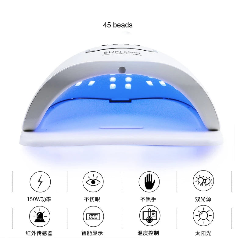 Lampe Professionnelle 150W – Séchage Intelligent & Résultat Longue Tenue