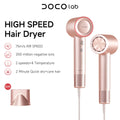 ✨ Sèche-cheveux Professionnel DOCO™ – Haute Vitesse 75 m/s | Séchage Ultra Rapide & Ions Négatifs