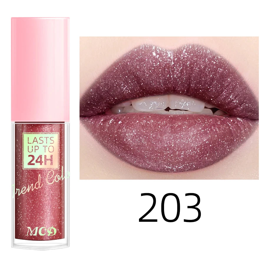 💖 Rouge à Lèvres Liquide Longue Tenue – Brillance Intense & Effet Pailleté