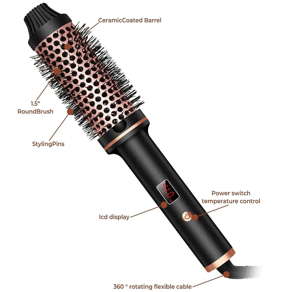 AirStyler Signature™ 3-en-1 – Brosse Chauffante Professionnelle Haute Performance