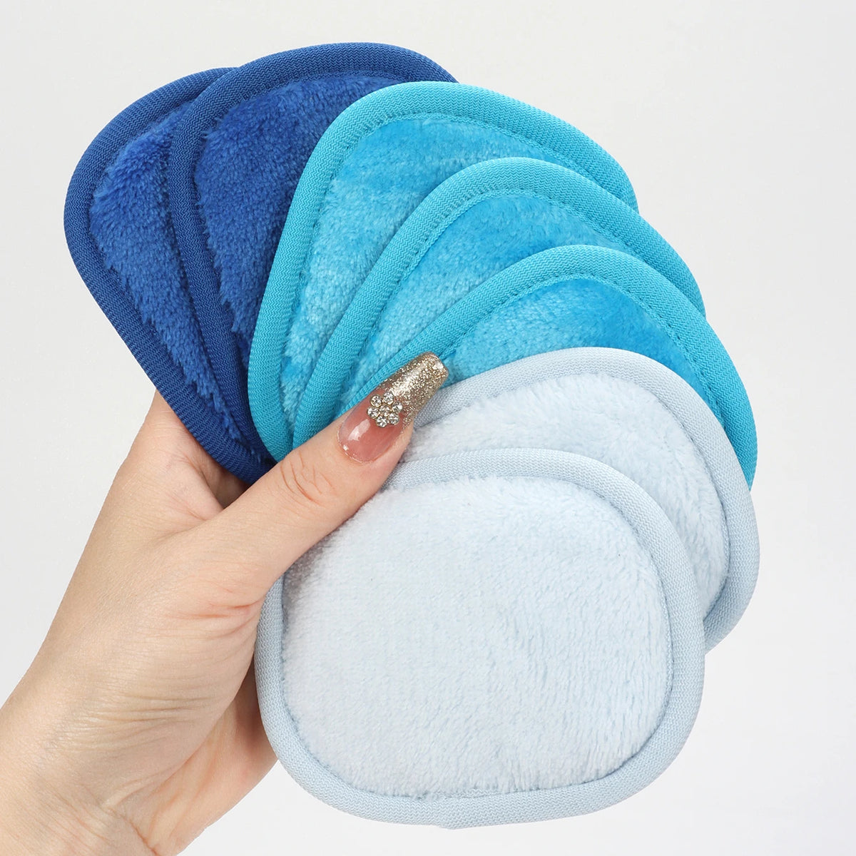 ✨ Disques Démaquillants Réutilisables Premium – Lot de 7 Lingettes Lavables Ultra Douces
