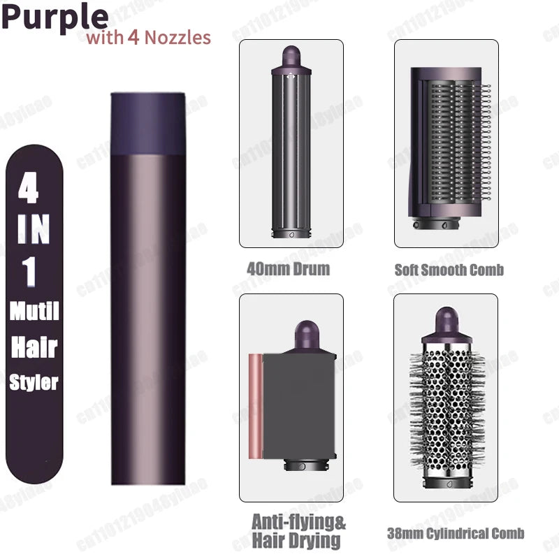 Sèche-Cheveux Multifonction 6-en-1 AirStyler Pro™ | Séchage, Boucles & Lissage Professionnels